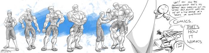 Gay Muscle Giant Comic